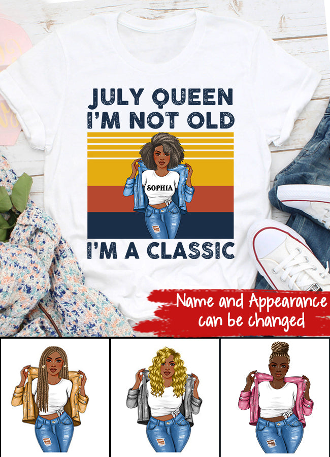 July Birthday Shirt, Custom Birthday Shirt, Queens Born In July, July Birthday Shirts For Woman, July Birthday Gifts