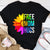 LGBT Shirts, Rainbow Pride Shirt, Free Mom Hugs Gay Pride LGBT Daisy Rainbow Flower Hippie T-Shirt
