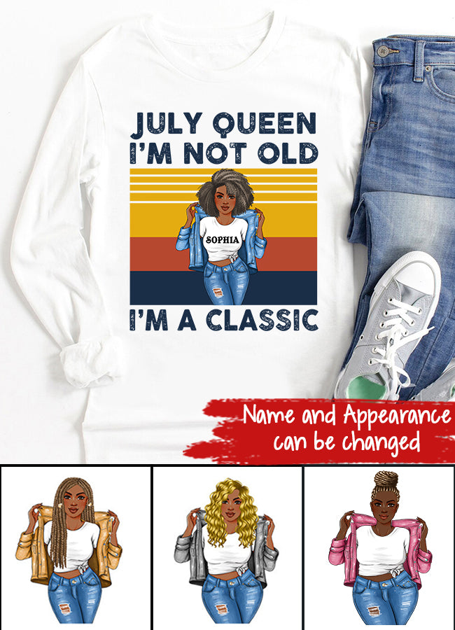 July Birthday Shirt, Custom Birthday Shirt, Queens Born In July, July Birthday Shirts For Woman, July Birthday Gifts