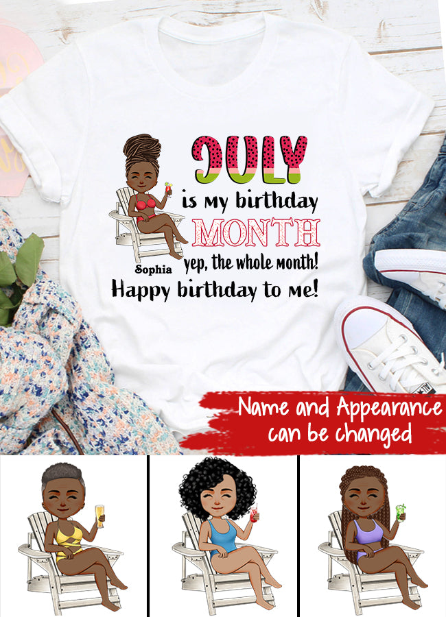 July Birthday Shirt, July Queen Custom Birthday Shirt, Queens are Born In July, July Birthday Shirts For Woman, July Birthday Gifts