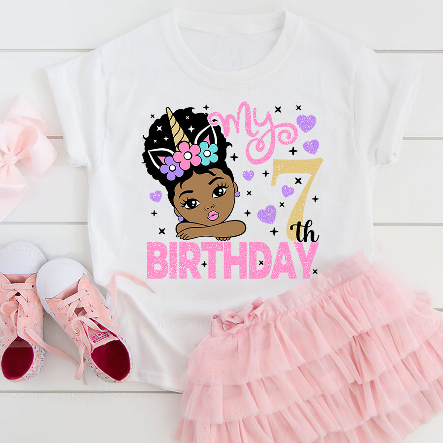 7th Birthday Shirt For Girls 7th Birthday Shirt For Girls