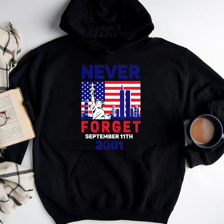 Patriot Day 2022 Shirt 911 Memorial Shirts Patriot Day Never Forget US Flag T-Shirt
