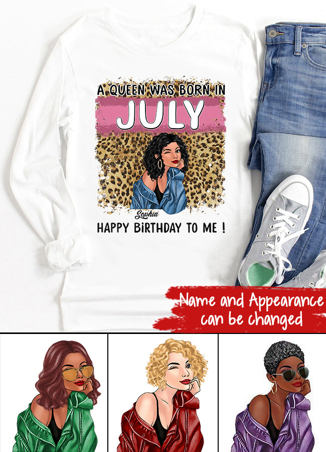 July Birthday Shirt, Custom Birthday Shirt, Queens Born In July, July Birthday Shirts For Woman, July Birthday Gifts