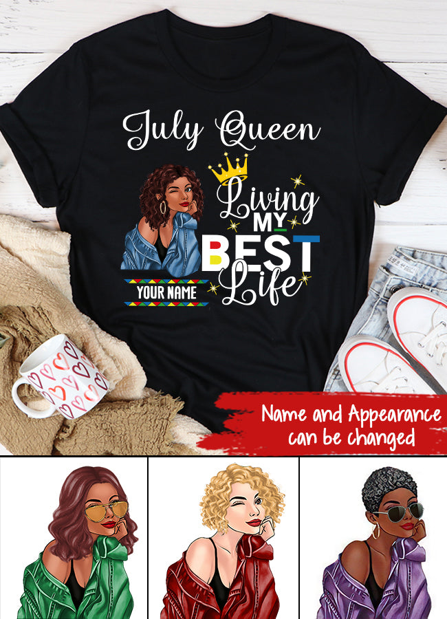 July Birthday Shirt, Custom Birthday Shirt, Queens Born In July, July Birthday Shirts For Woman, July Birthday Gifts