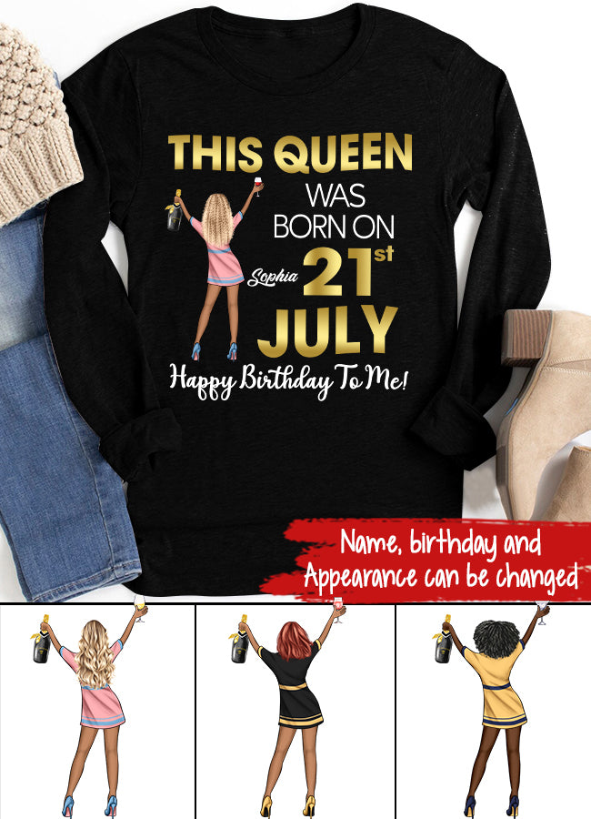 July Birthday Shirt, Custom Birthday Shirt, Queens Born In July, July Birthday Shirts For Woman, July Birthday Gifts