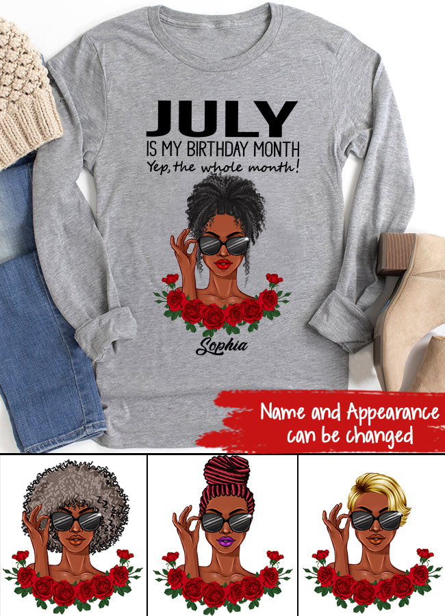 July Birthday Shirt, Custom Birthday Shirt, Queens Born In July, July Birthday Shirts For Woman, July Birthday Gifts