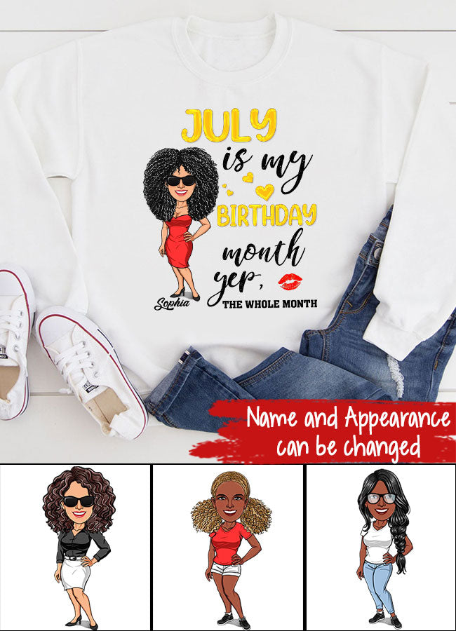 July Birthday Shirt, Custom Birthday Shirt, Queens Are Born In July, July Birthday Shirts For Woman, July Birthday Gifts
