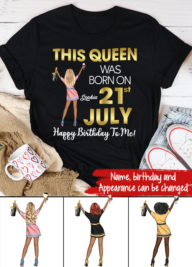 July Birthday Shirt, Custom Birthday Shirt, Queens Born In July, July Birthday Shirts For Woman, July Birthday Gifts