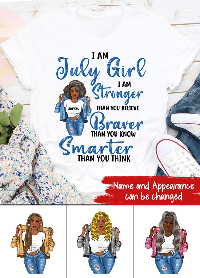 July Birthday Shirt, Custom Birthday Shirt, Queens Born In July, July Birthday Shirts For Woman, July Birthday Gifts