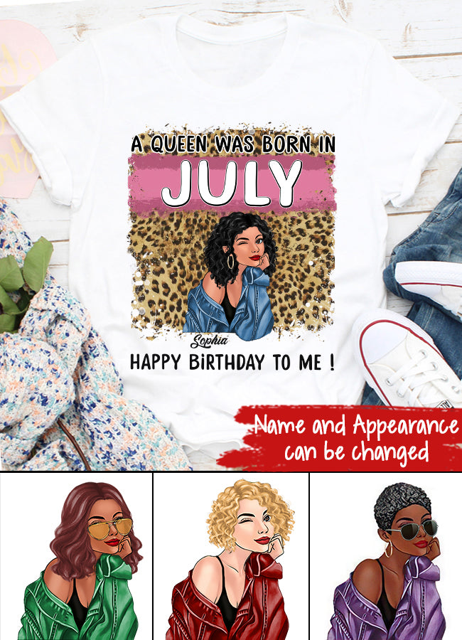 July Birthday Shirt, Custom Birthday Shirt, Queens Born In July, July Birthday Shirts For Woman, July Birthday Gifts