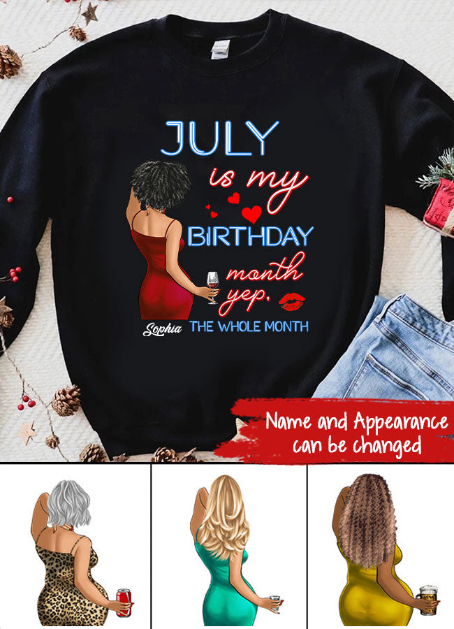 July Birthday Shirt, Custom Birthday Shirt, Queens was Born In July, July Birthday Shirts For Woman, July Birthday Gifts