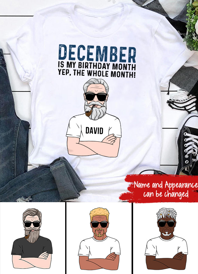 Legends are born in December, birthday gifts for him, custom birthday shirt, december shirt for him, December is my birthday month
