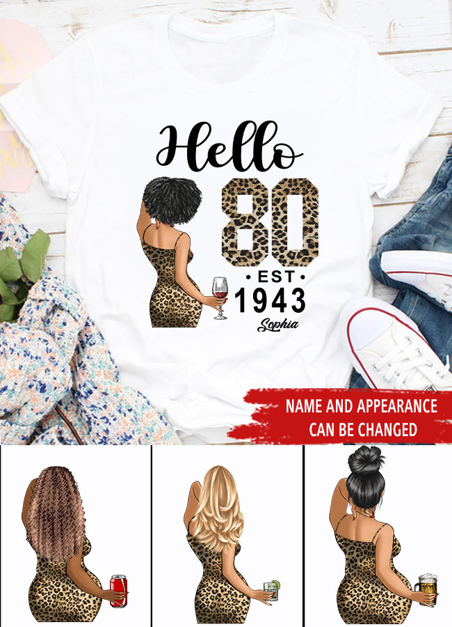 80th Birthday Shirts, Custom Birthday Shirts, Turning 80 Shirt, Gifts For Women Turning 80, 80 And Fabulous Shirt, 1943 Shirt, 80th Birthday Shirts For Her