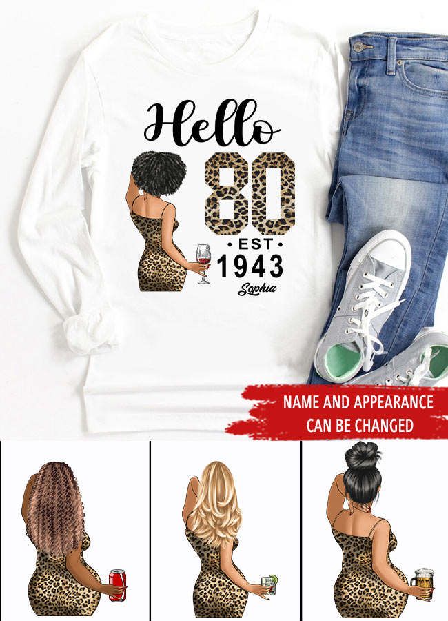 80th Birthday Shirts, Custom Birthday Shirts, Turning 80 Shirt, Gifts For Women Turning 80, 80 And Fabulous Shirt, 1943 Shirt, 80th Birthday Shirts For Her