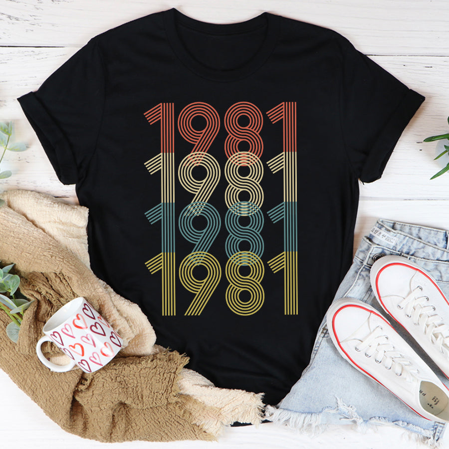 Chapter 41, Fabulous Since 1981 41st Birthday Unique T Shirt For Woman, Her Gifts For 41 Years Old , Turning 41 Birthday Cotton Shirt