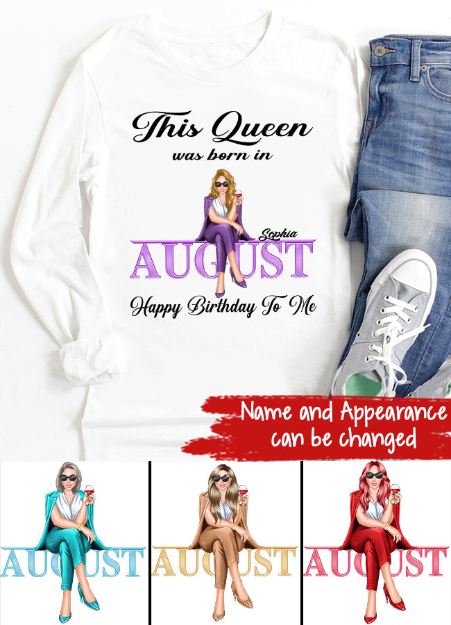 August Birthday Shirt, Custom Birthday Shirt, August Birthday Shirts For Woman, August Birthday Gifts