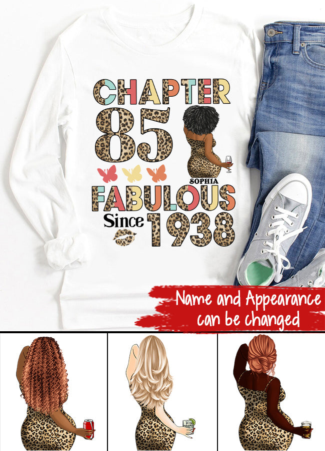 Chapter 85, Fabulous Since 1938 85th Birthday Unique T Shirt For Woman, Custom Birthday Shirt, Her Gifts For 85 Years Old , Turning 85 Birthday Cotton Shirt