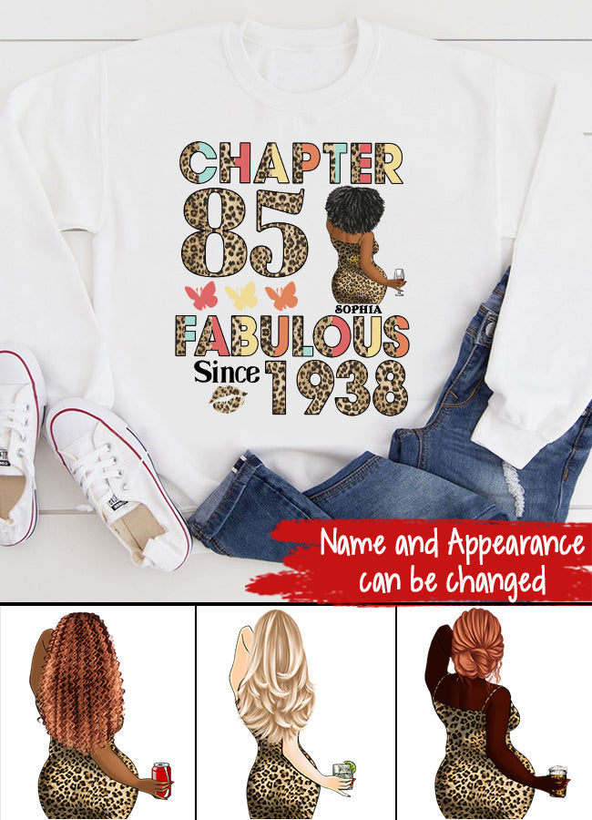 Chapter 85, Fabulous Since 1938 85th Birthday Unique T Shirt For Woman, Custom Birthday Shirt, Her Gifts For 85 Years Old , Turning 85 Birthday Cotton Shirt