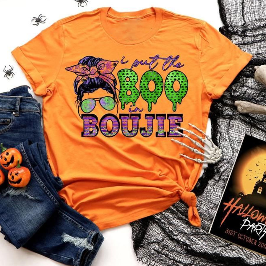 In october we wear pink  Halloween T Shirt, cute Halloween Shirt, Pumpkin Shirt, Breast Cancer skull t shirt, Shirt For Women