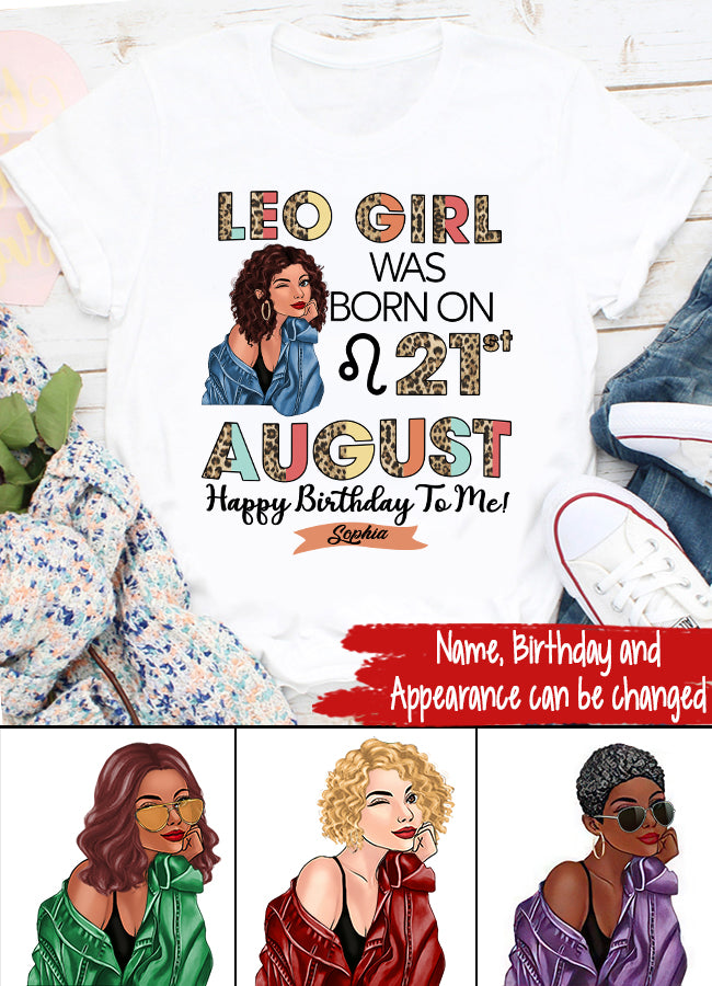 Custom Birthday Shirt, Leo Zodiac t shirt, Leo Birthday shirt, Leo t shirts for ladies, Leo queen t shirt, Leo Queen Birthday shirt