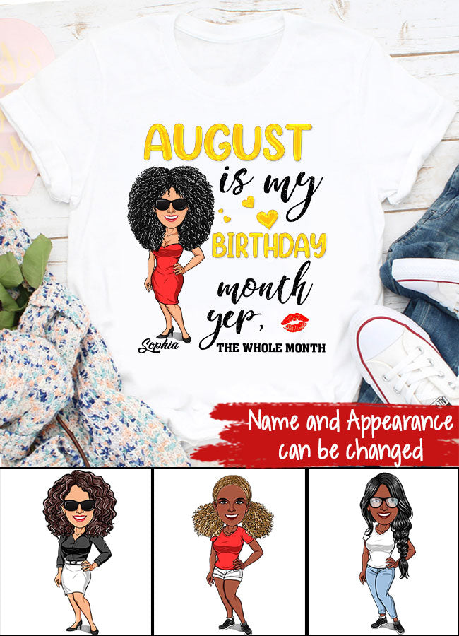 August Birthday Shirt, Custom Birthday Shirt, Queens Are Born In August, August Birthday Shirts For Woman, August Birthday Gifts