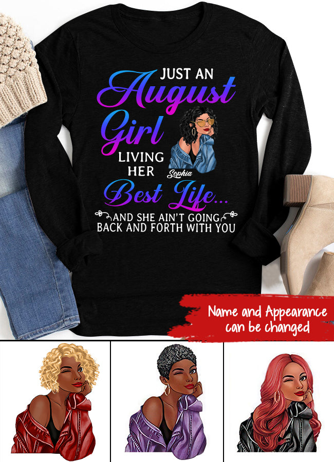 August Birthday Shirt, Custom Birthday Shirt, Queens Born In August, August Birthday Shirts For Woman, August Birthday Gifts