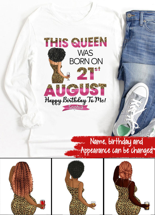 August Birthday Shirt, Custom Birthday Shirt, Queens are Born In August, August Birthday Shirts For Woman, August Birthday Gifts