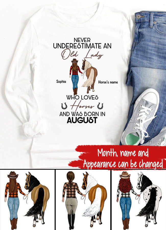 Custom Birthday Shirt, July Birthday Gifts for For Horse Mom, Horse Lover, July Is My Birthday Month, Yep The Whole Month