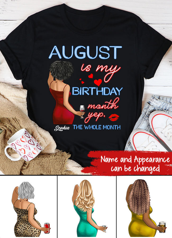 August Birthday Shirt, Custom Birthday Shirt, Queens was Born In August, August Birthday Shirts For Woman, August Birthday Gifts