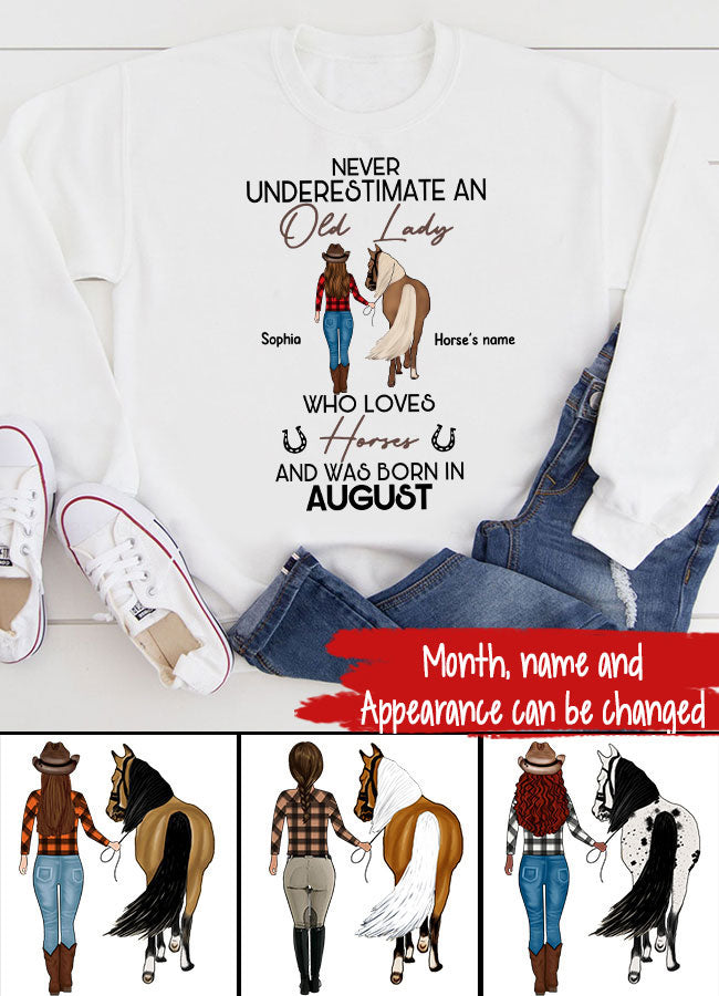 Custom Birthday Shirt, July Birthday Gifts for For Horse Mom, Horse Lover, July Is My Birthday Month, Yep The Whole Month