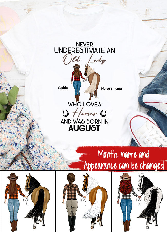 Custom Birthday Shirt, July Birthday Gifts for For Horse Mom, Horse Lover, July Is My Birthday Month, Yep The Whole Month