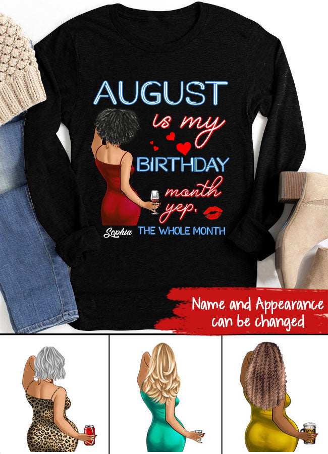August Birthday Shirt, Custom Birthday Shirt, Queens was Born In August, August Birthday Shirts For Woman, August Birthday Gifts