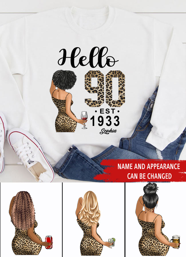 90th Birthday Shirts, Custom Birthday Shirts, Turning 90 Shirt, Gifts For Women Turning 90, 90 And Fabulous Shirt, 1933 Shirt, 90th Birthday Shirts For Her