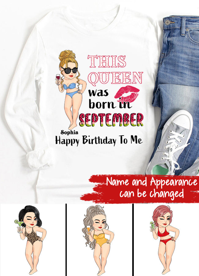 September Birthday Shirt, Custom Birthday Shirt, September Birthday Shirts For Woman, September Birthday Gifts