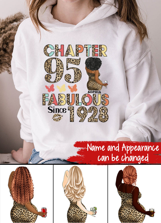 Chapter 95, Fabulous Since 1928 95th Birthday Unique T Shirt For Woman, Custom Birthday Shirt, Her Gifts For 95 Years Old , Turning 95 Birthday Cotton Shirt