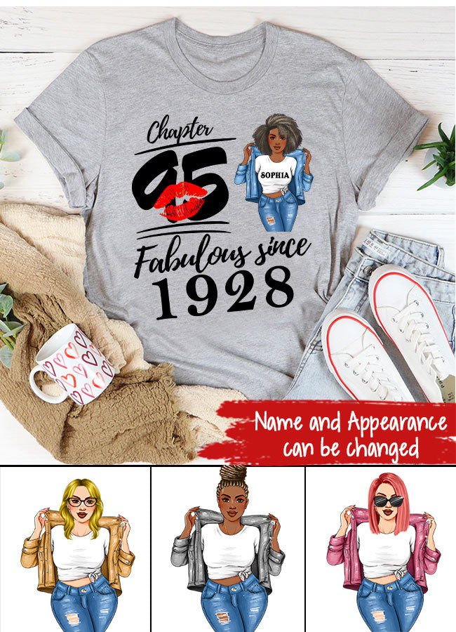 95th birthday shirts for her, Personalised 95th birthday gifts, 1928 t shirt, 95 and fabulous shirt, 95th birthday shirt ideas, gift ideas 95th birthday woman