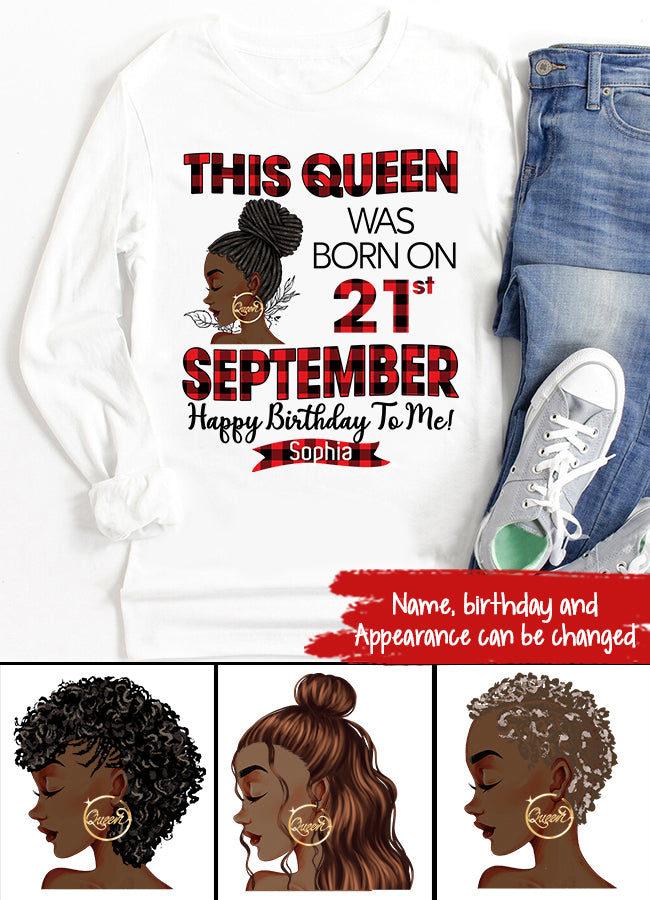 September Birthday Shirt, Custom Birthday Shirt, Queens are Born In September, September Birthday Shirts For Woman, September Birthday Gifts