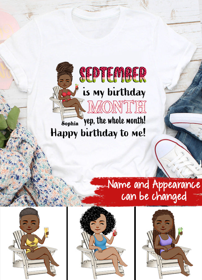 September Birthday Shirt, Custom Birthday Shirt, Queens are Born In September, September Birthday Shirts For Woman, September Birthday Gifts