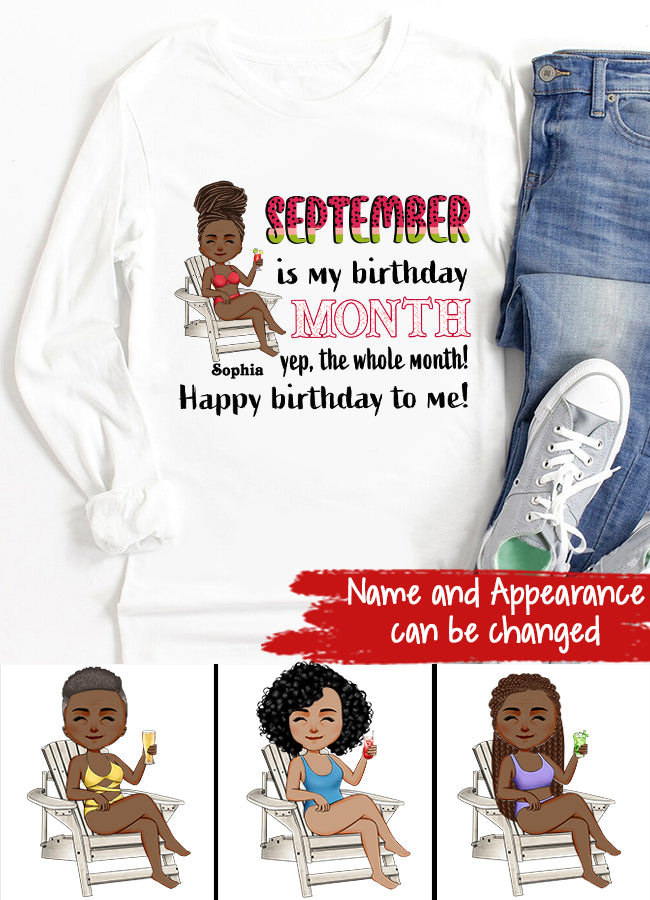 September Birthday Shirt, Custom Birthday Shirt, Queens are Born In September, September Birthday Shirts For Woman, September Birthday Gifts