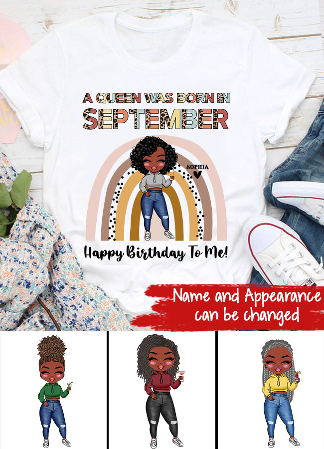 September Birthday Shirt, Custom Birthday Shirt, Queens are Born In September, September Birthday Shirts For Woman, September Birthday Gifts