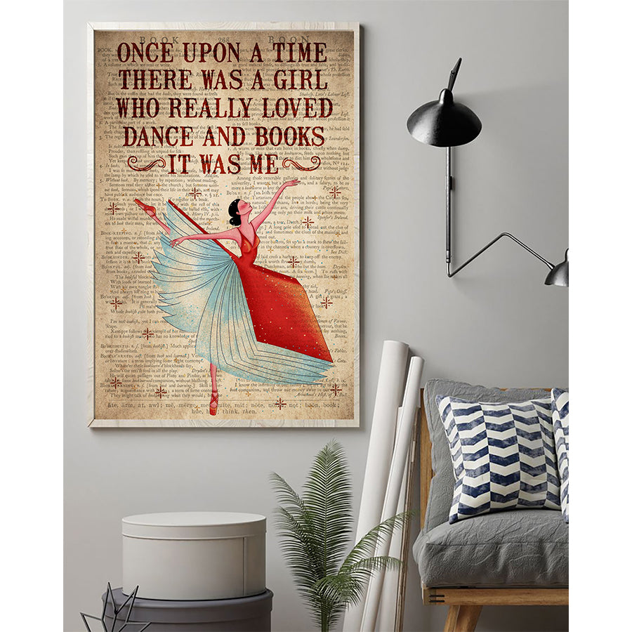 Books Poster, Ballet Poster, Poster For Women, Reading Decor, Vintage Ballet Posters, Wall Art Decor, Home Decor