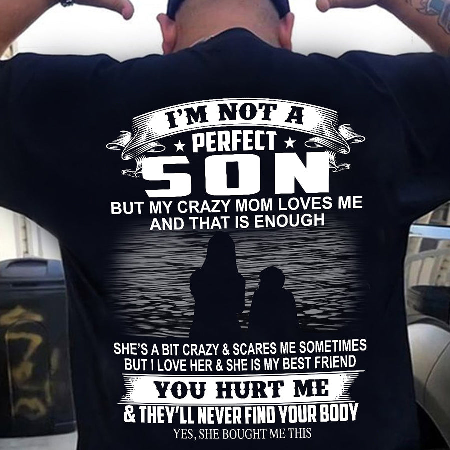 Son Shirt, Mom And Son T Shirts , I'm Not A Perfect Son Shirt, Mom Lover , Mother's Day Tee Shirts, Funny Mothers Day Shirts, Mother Day Gift