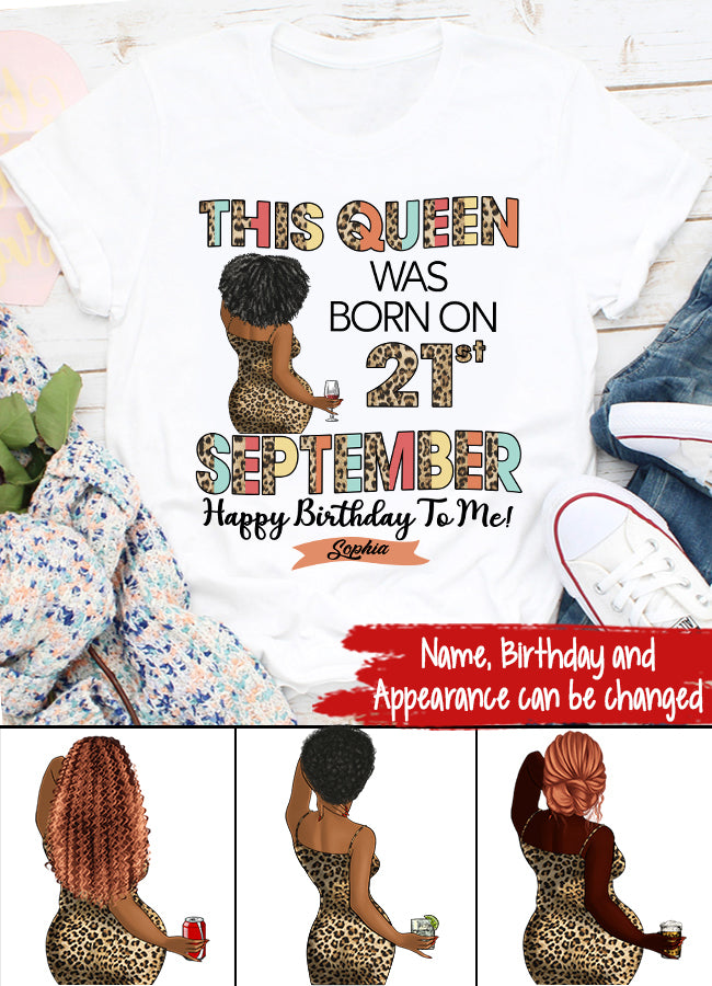 September Birthday Shirt, Custom Birthday Shirt, Queens are Born In September, September Birthday Shirts For Woman, September Birthday Gifts