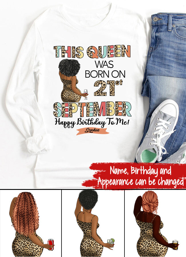 September Birthday Shirt, Custom Birthday Shirt, Queens are Born In September, September Birthday Shirts For Woman, September Birthday Gifts