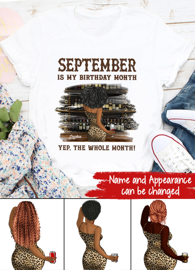 September Birthday Shirt, Custom Birthday Shirt, Queens Born In September, September Birthday Shirts For Woman, September Birthday Gifts