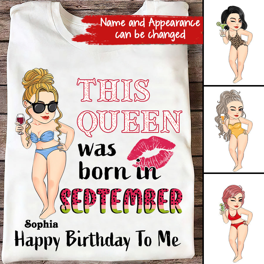 September Birthday Shirt, Custom Birthday Shirt, September Birthday Shirts For Woman, September Birthday Gifts