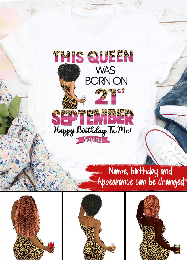 September Birthday Shirt, Custom Birthday Shirt, Queens are Born In September, September Birthday Shirts For Woman, September Birthday Gifts