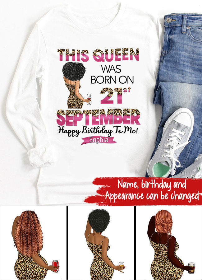 September Birthday Shirt, Custom Birthday Shirt, Queens are Born In September, September Birthday Shirts For Woman, September Birthday Gifts