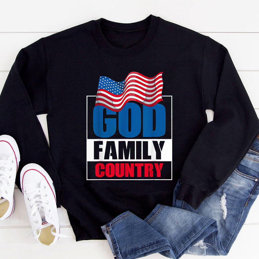 Patriot Day 2022 Shirt 911 Memorial Shirts God Family Country Soldier Patriot US Flag Memorial Day T-Shirt