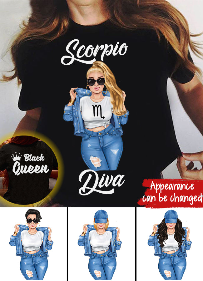 Personalized Zodiac shirt, Zodiac Birthday T Shirt, customize birthday shirts for woman